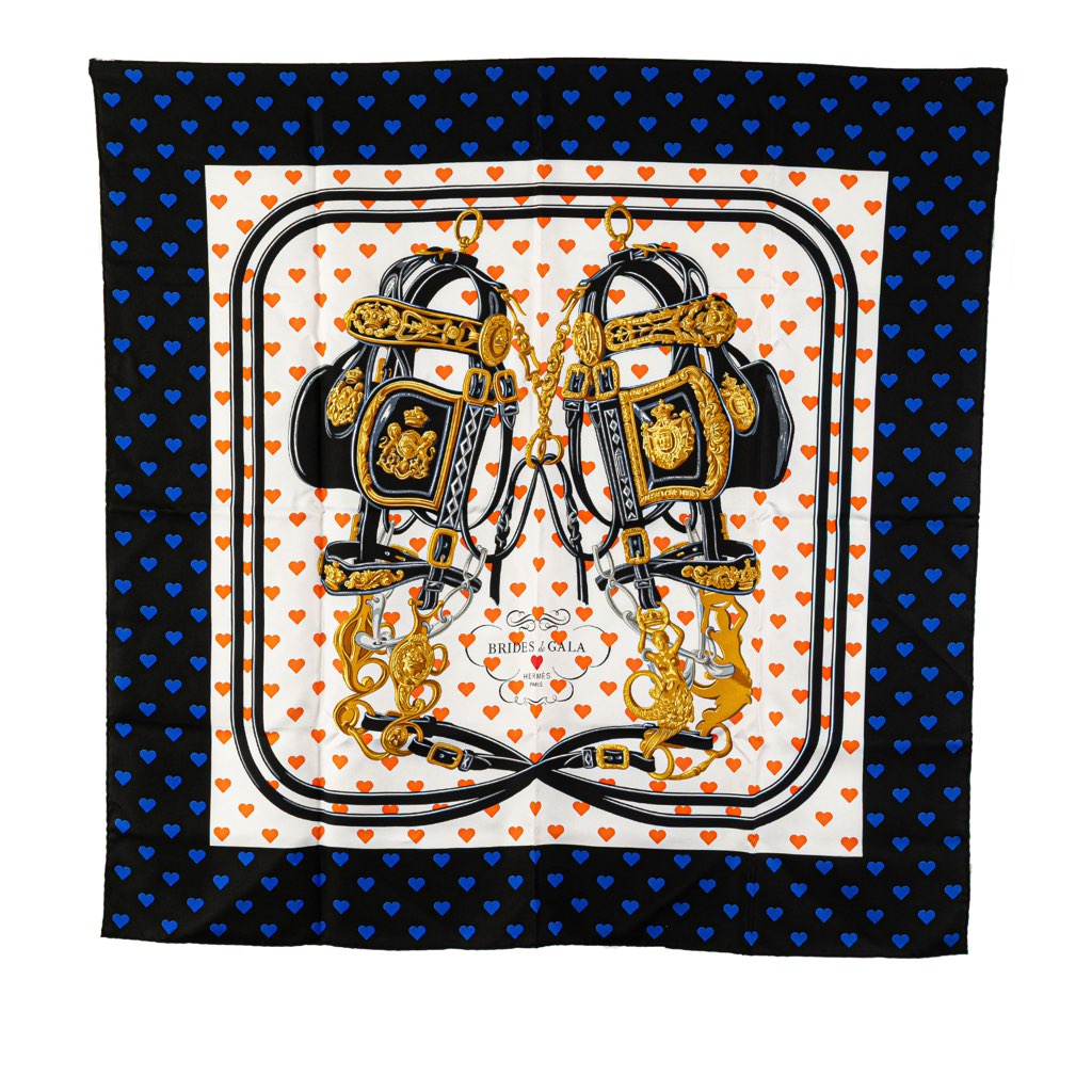 Hermès Brides de Gala Love Silk Scarf