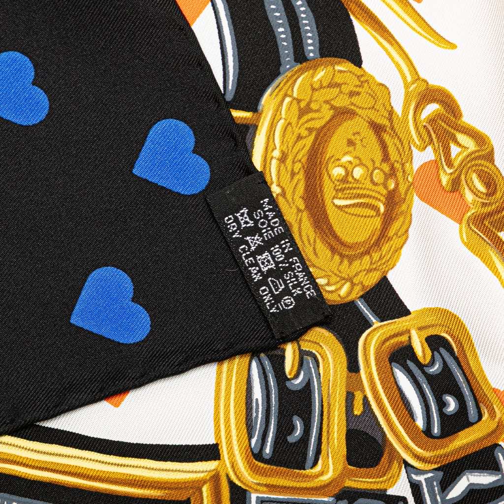 Hermès Brides de Gala Love Silk Scarf - Back view