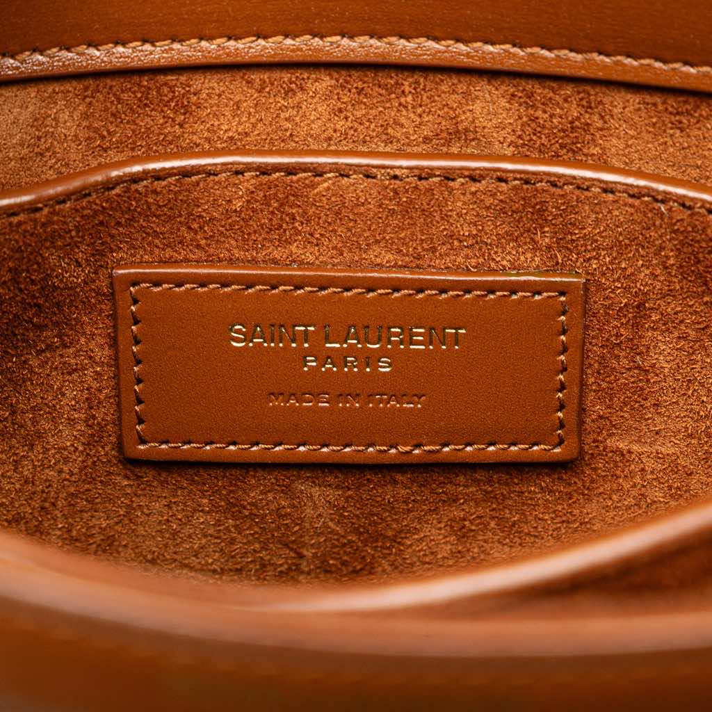 Saint Laurent Mini Canvas Monogram Cassandra Top Handle Bag - Side view