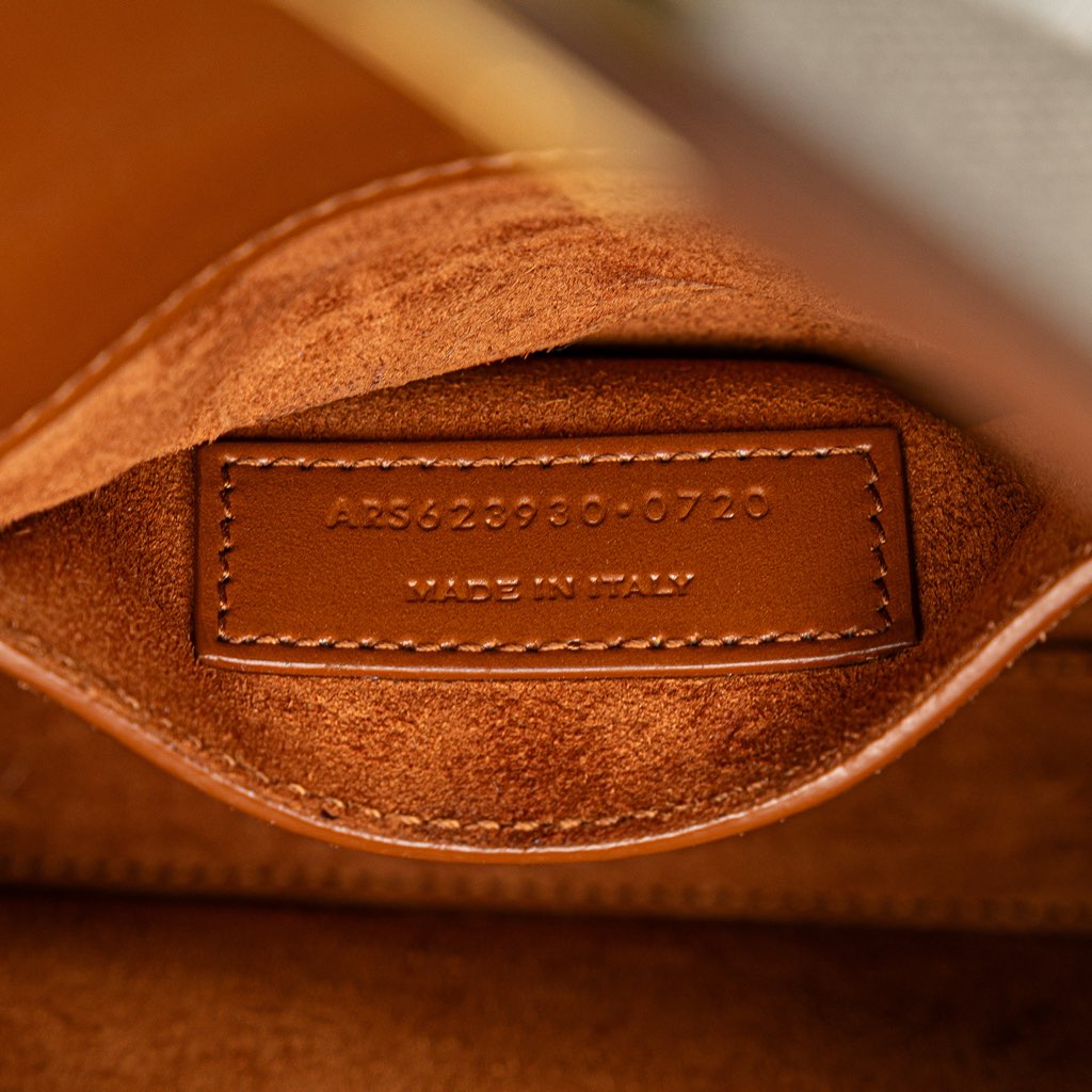 Saint Laurent Mini Canvas Monogram Cassandra Top Handle Bag - Detail 1