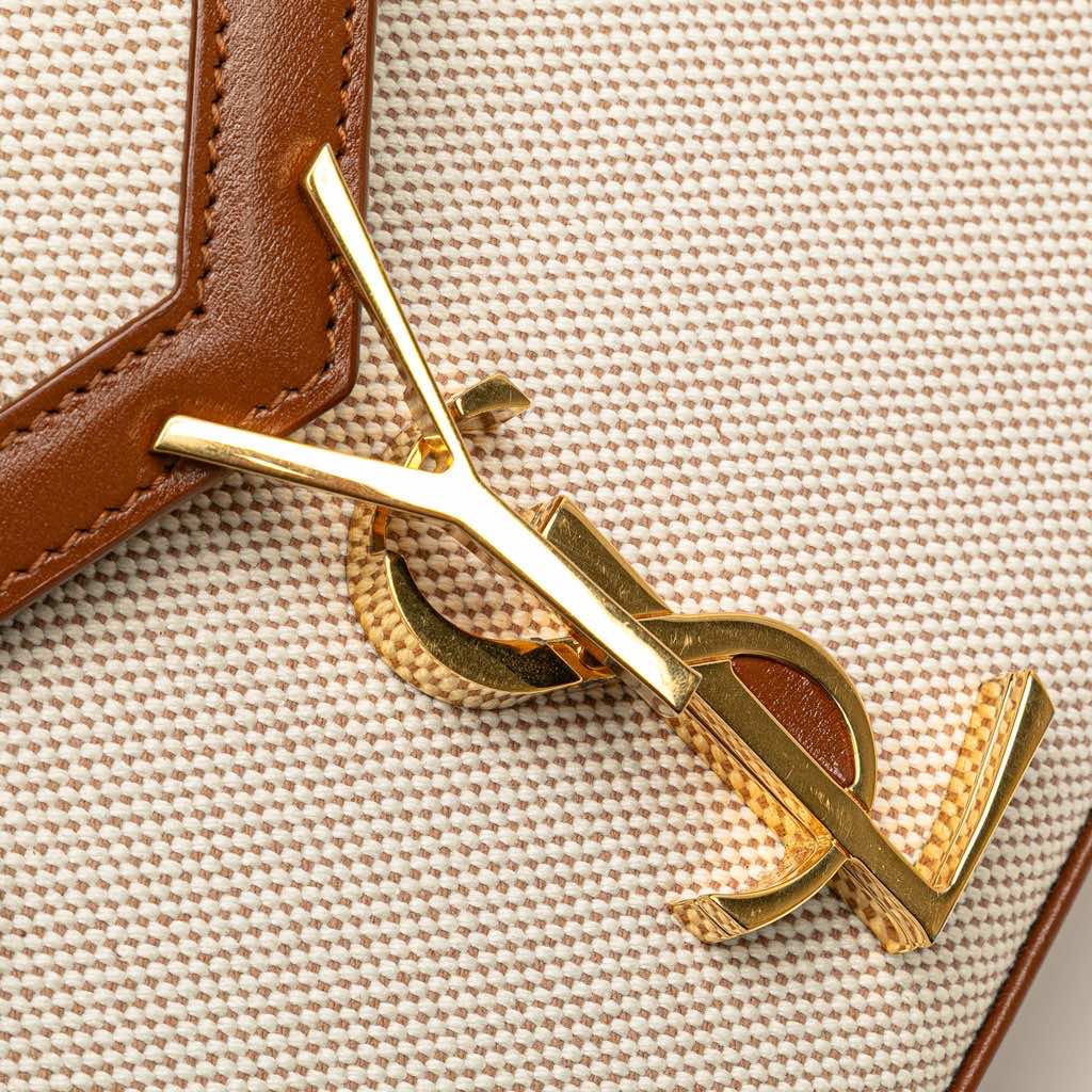 Saint Laurent Mini Canvas Monogram Cassandra Top Handle Bag - Image 10