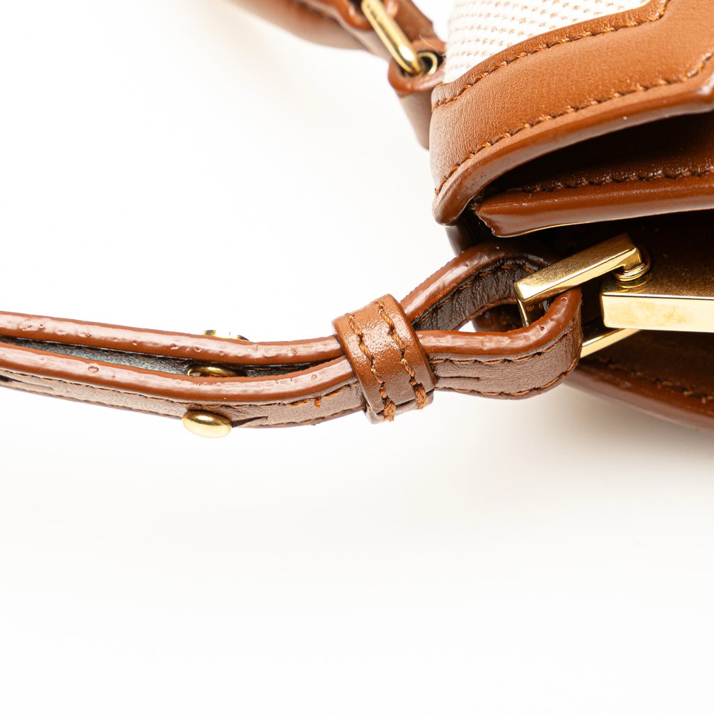 Saint Laurent Mini Canvas Monogram Cassandra Top Handle Bag - Image 11