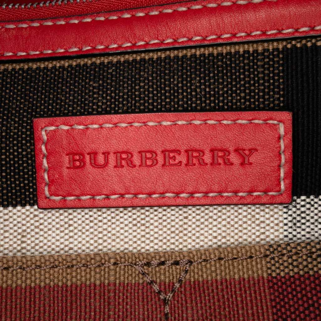 Burberry Medium Mega Check Canvas Ashby Bucket Bag - 5