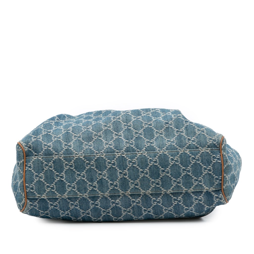 Gucci Medium GG Denim Sukey Tote - 3
