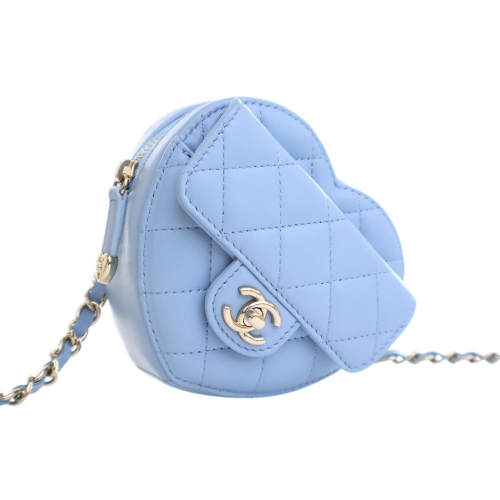 Chanel Mini Lambskin CC in Love Heart Belt Bag - 2