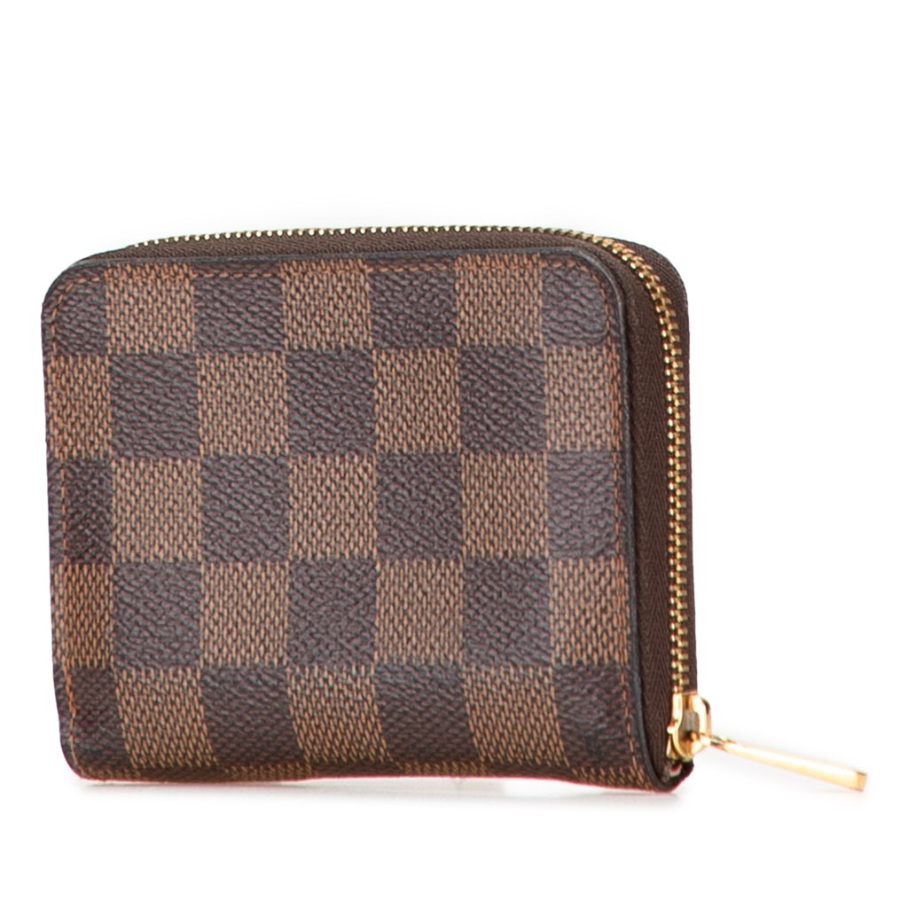 Louis Vuitton Damier Ebene Zippy Coin Purse - Back view