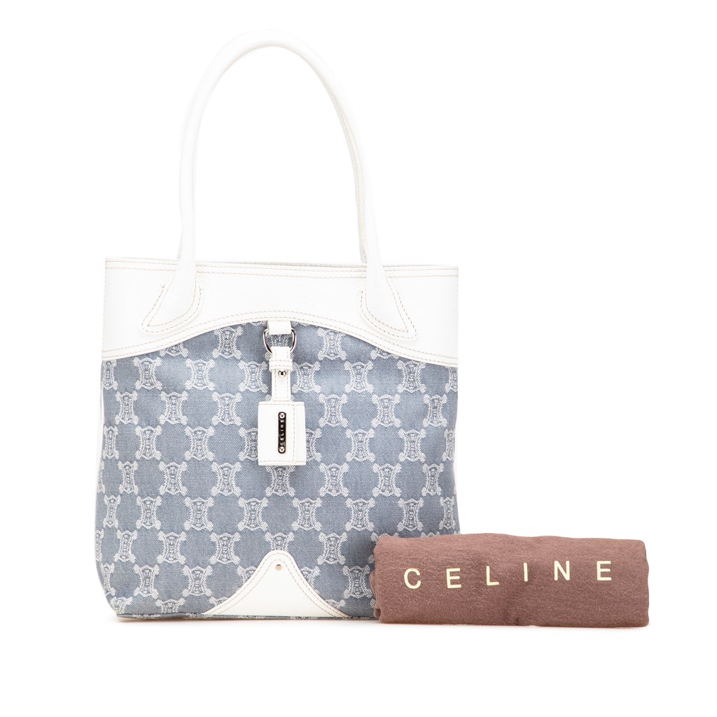 Celine Macadam Denim Tote - Image 14
