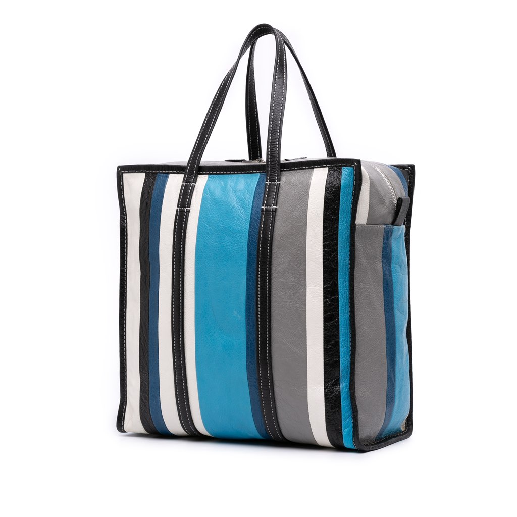 Balenciaga M Lambskin Bazar Shopper Satchel - Back view