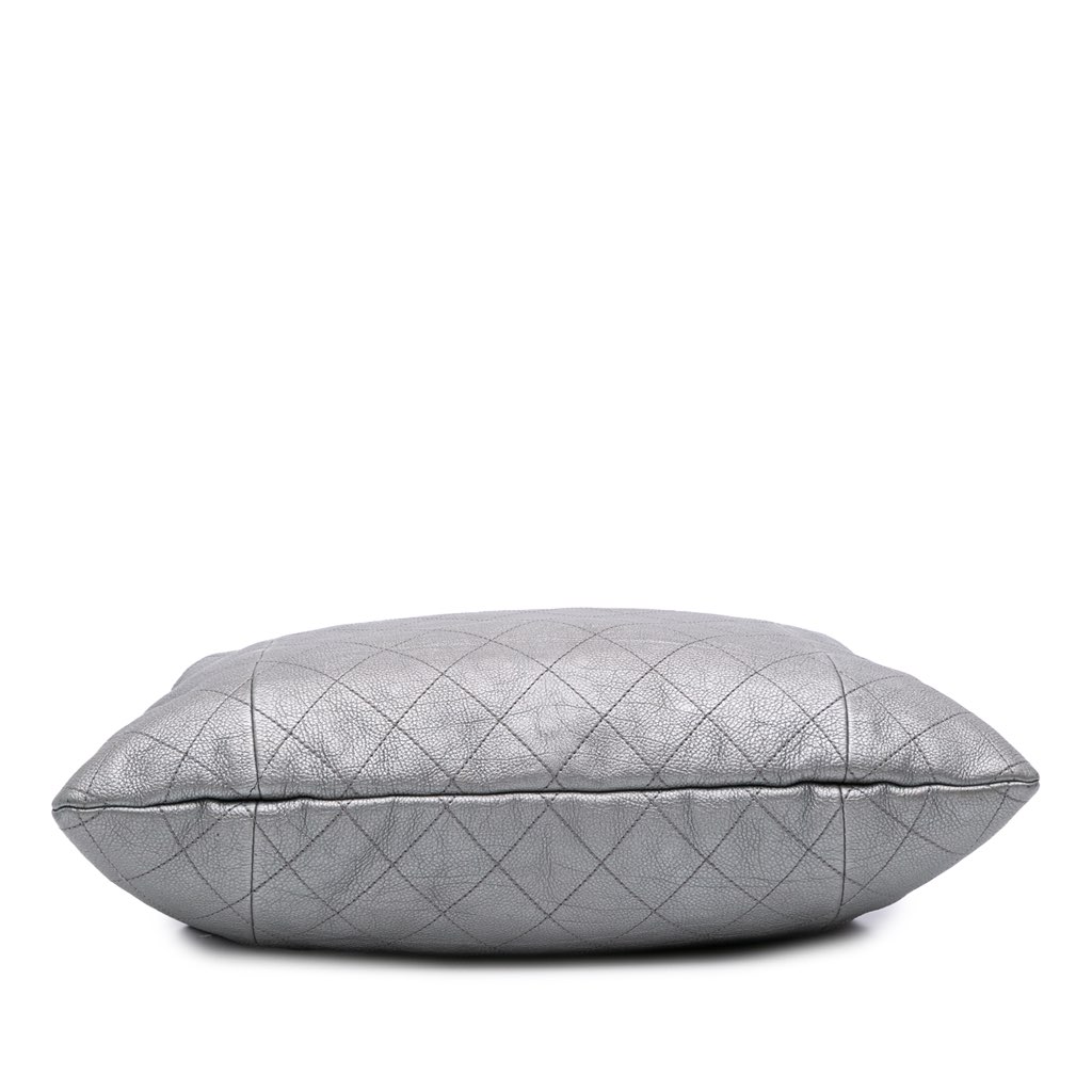 Chanel Metallic Quilted Calfskin Drawstring Bucket Bag - 3