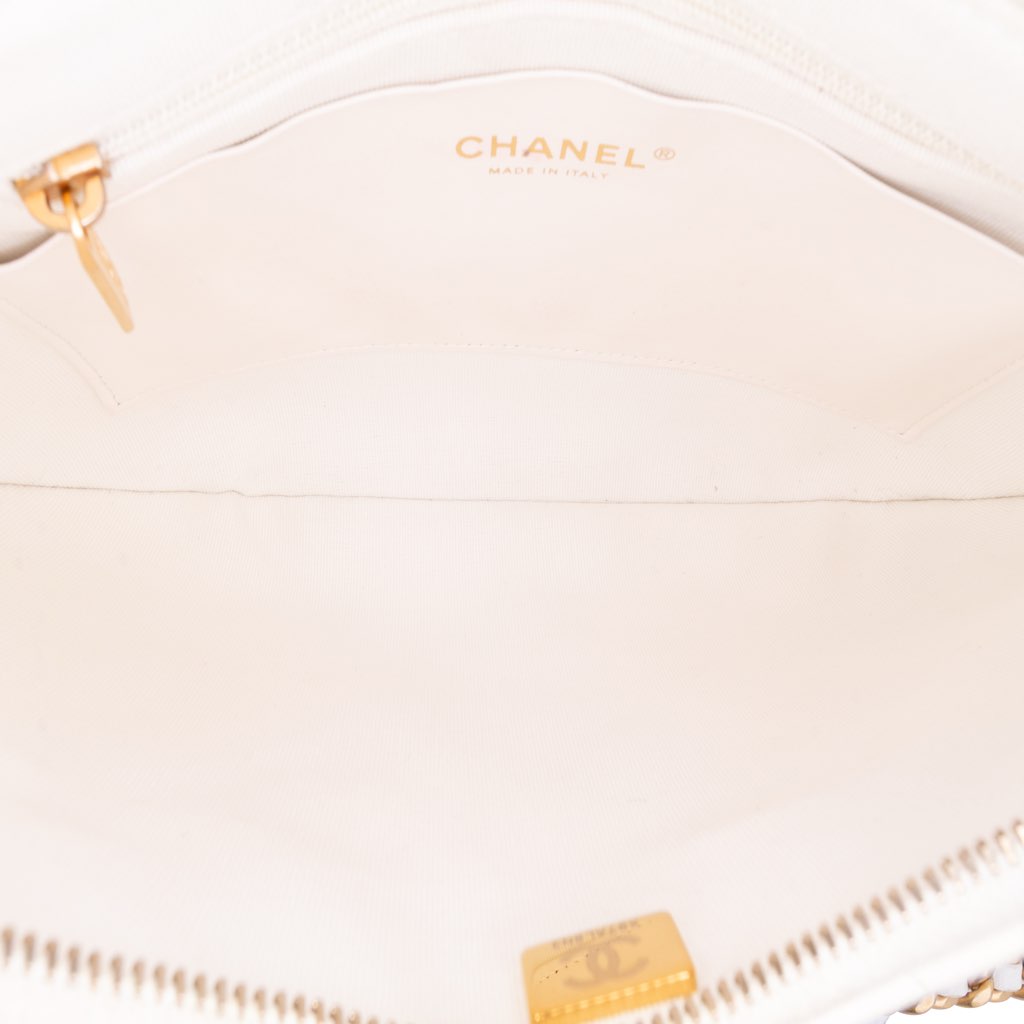 Chanel Large Shiny Crumpled Quilted Lambskin Trendy Chain Around Hobo - 4