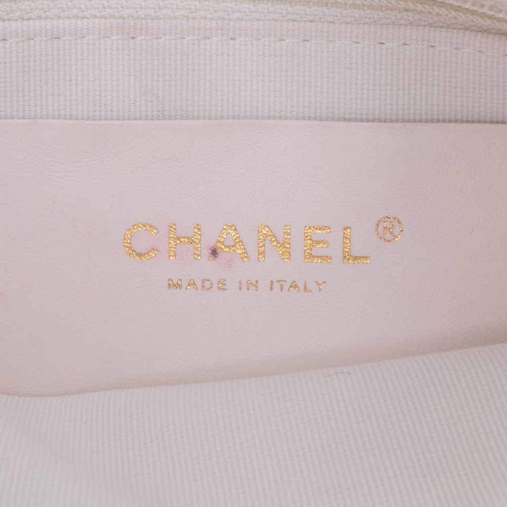 Chanel Large Shiny Crumpled Quilted Lambskin Trendy Chain Around Hobo - Side view