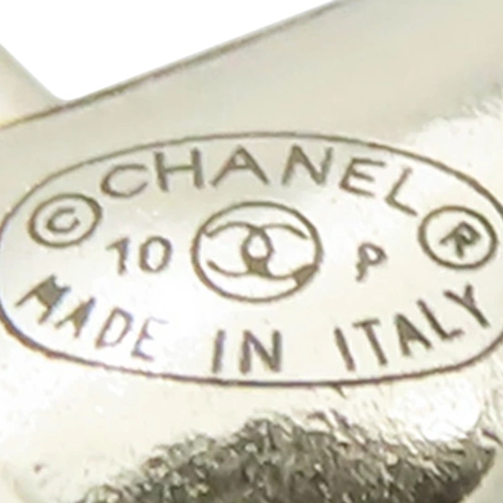 Chanel Gold Plated CC Rhinestones and Faux Pearl Pendant Necklace - 4