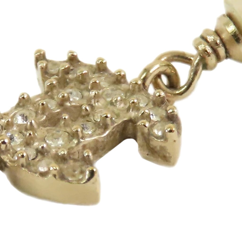 Chanel Gold Plated CC Rhinestones and Faux Pearl Pendant Necklace - 5