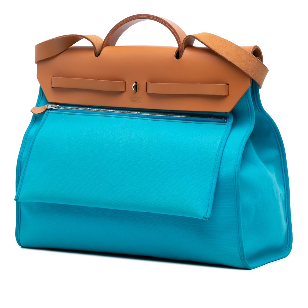 Hermès Toile Herbag Zip 39 - Back view