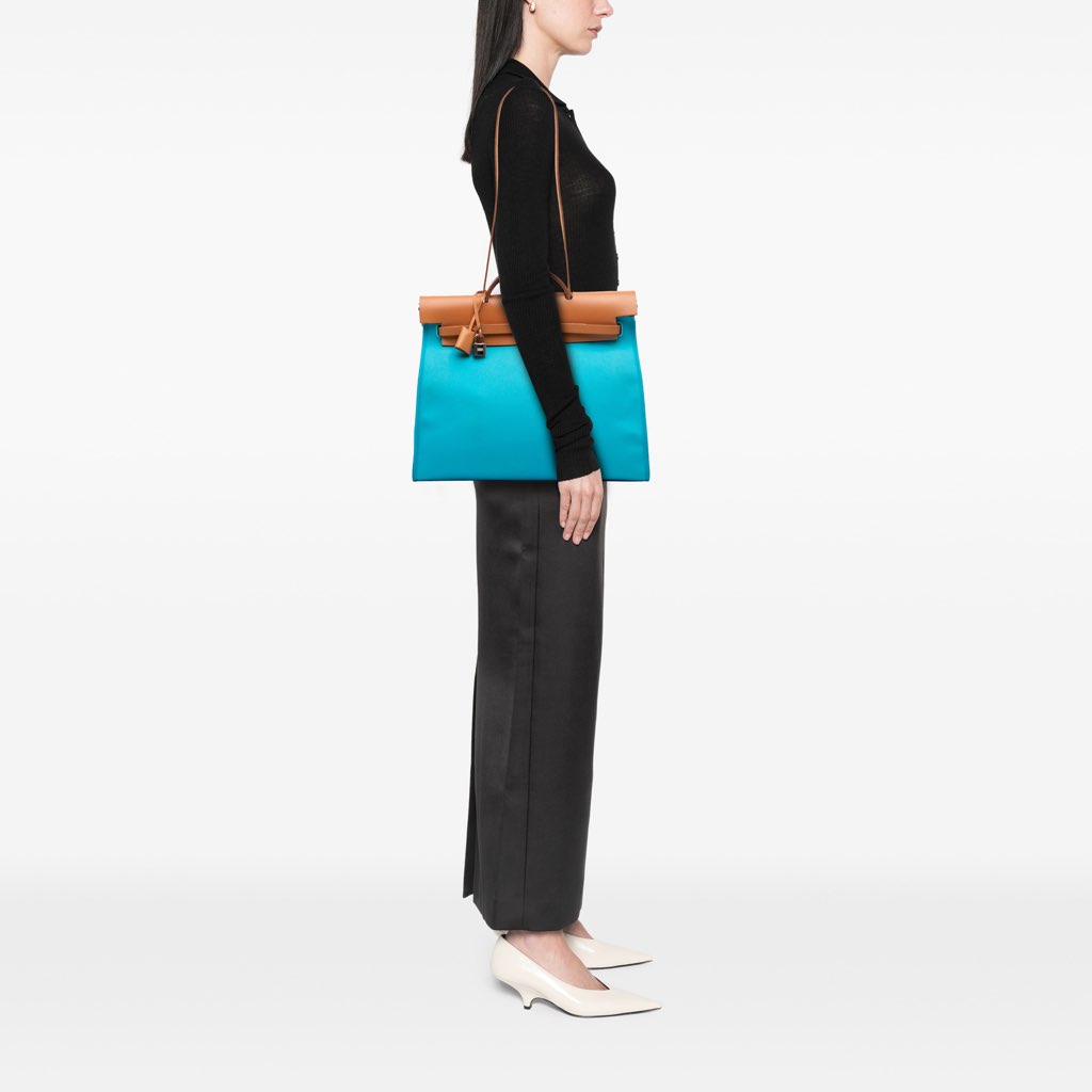 Hermès Toile Herbag Zip 39 - Image 14