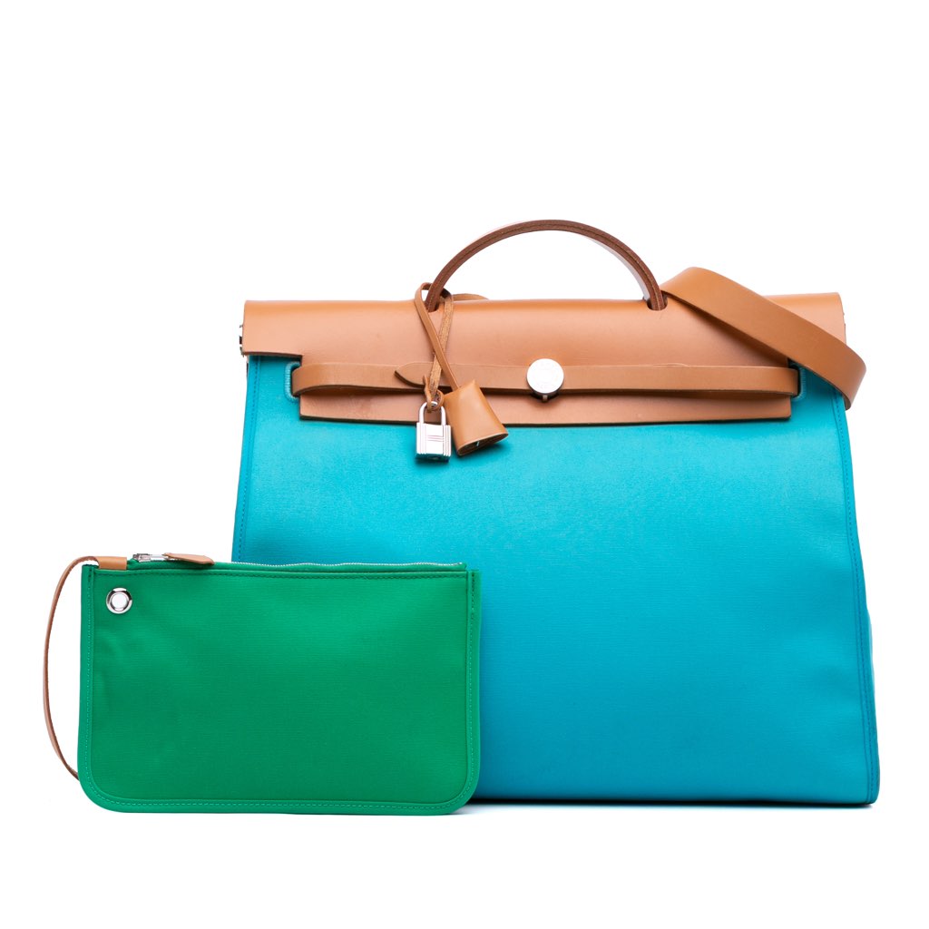 Hermès Toile Herbag Zip 39 - Image 15