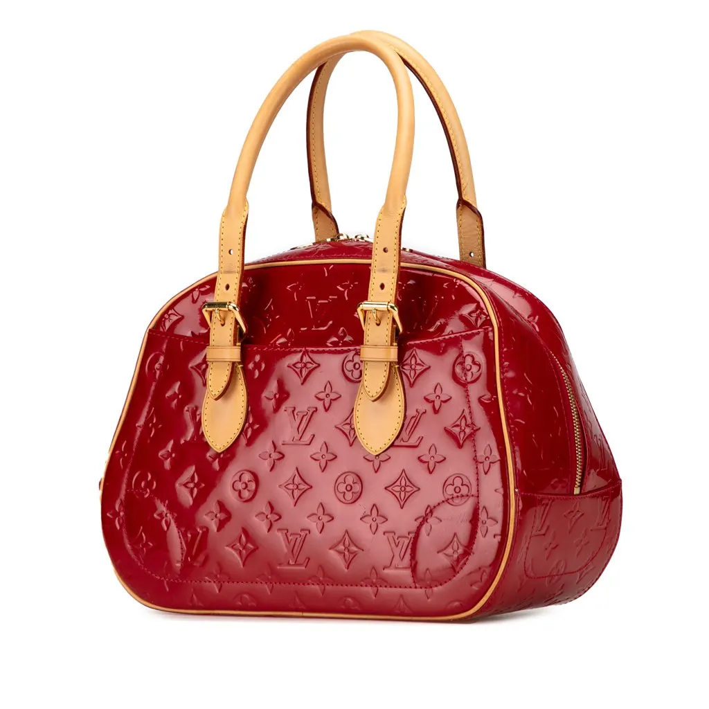 Louis Vuitton Monogram Vernis Summit Drive Red Leather Good - Back View