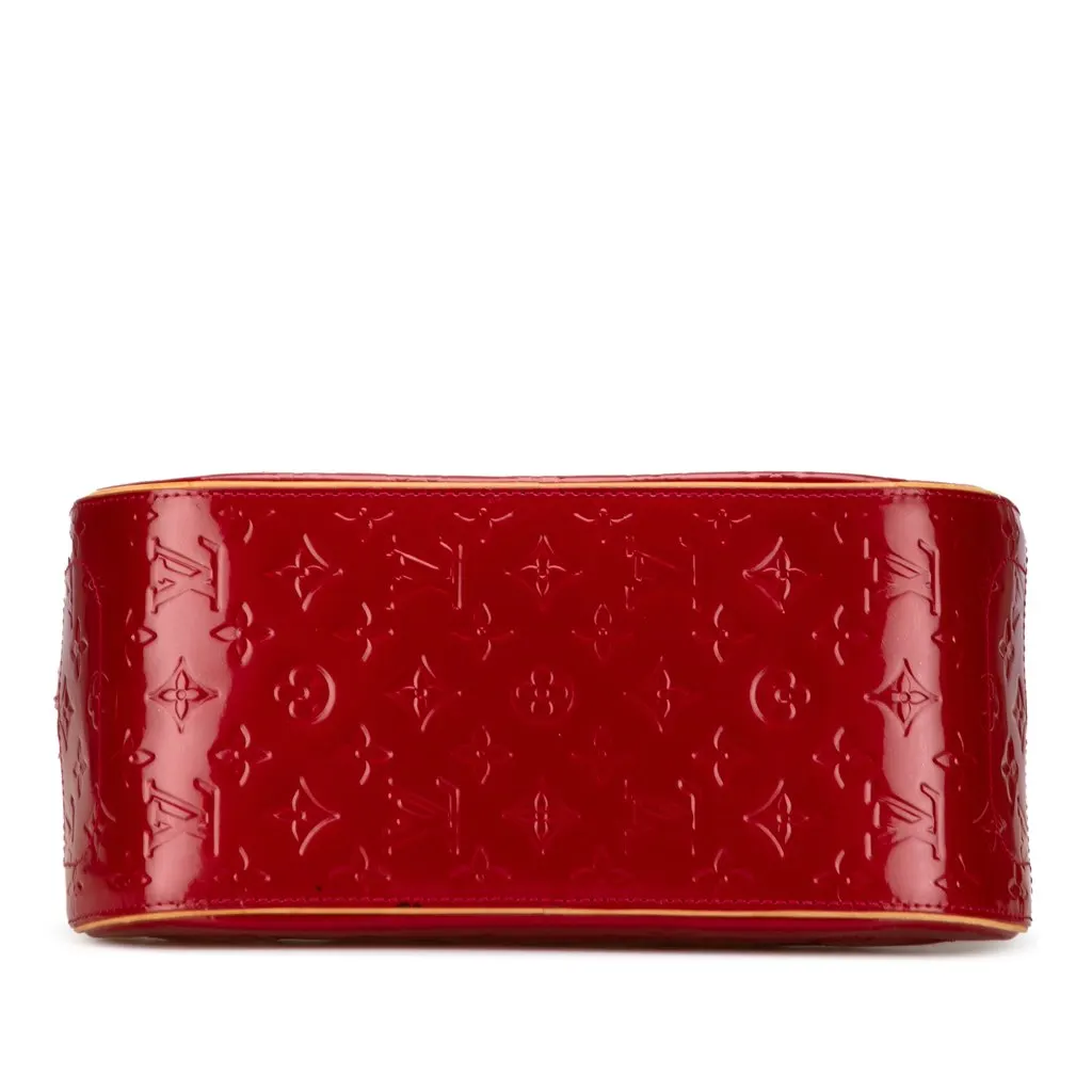 Louis Vuitton Monogram Vernis Summit Drive Red Leather Good - Inside View
