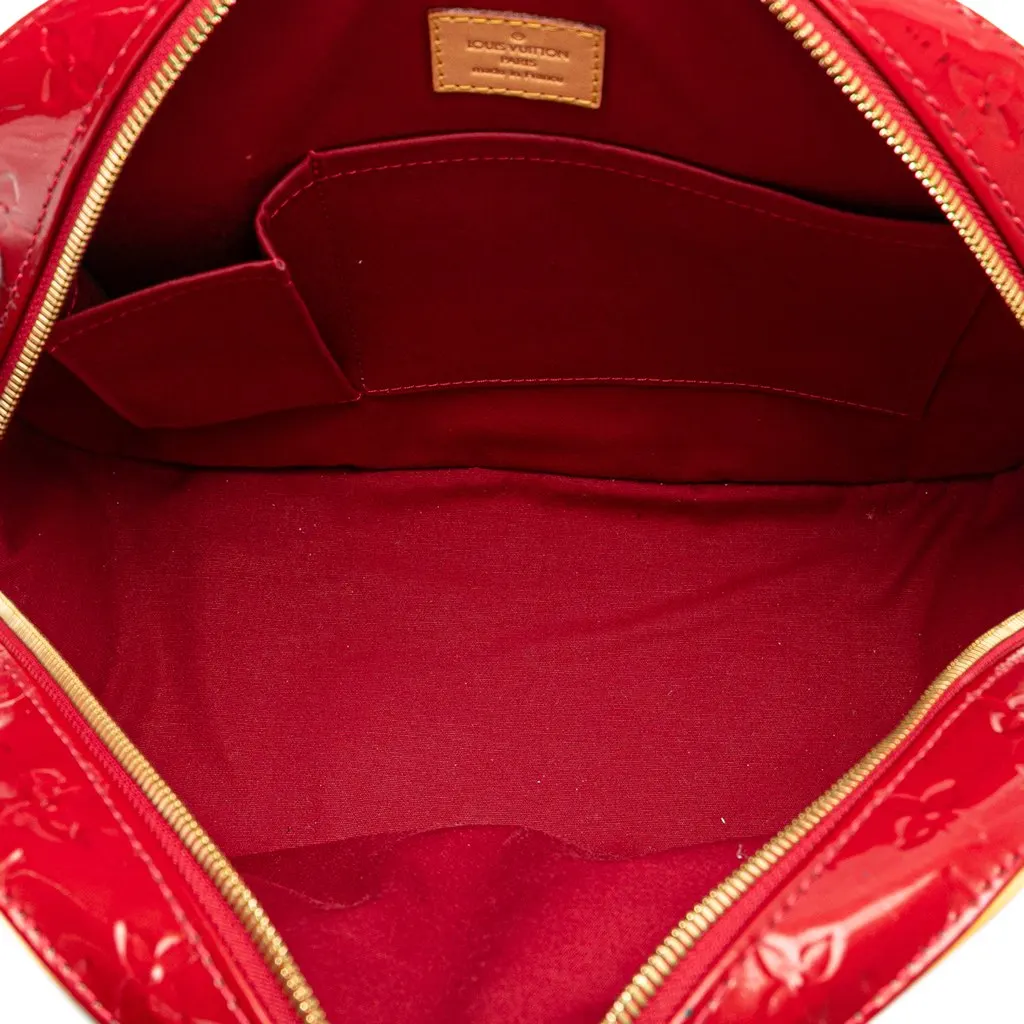 Louis Vuitton Monogram Vernis Summit Drive Red Leather Good - Model View