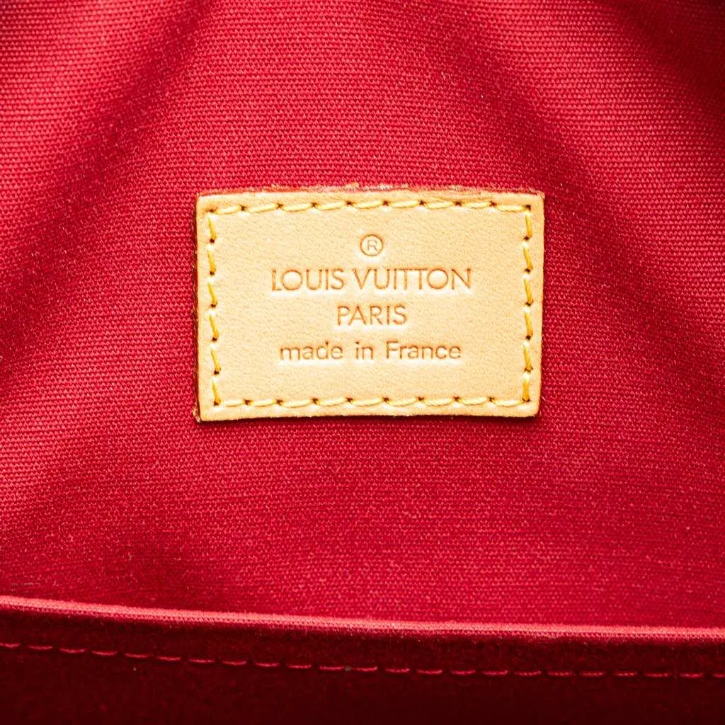 Louis Vuitton Monogram Vernis Summit Drive Red Leather Good - Box View