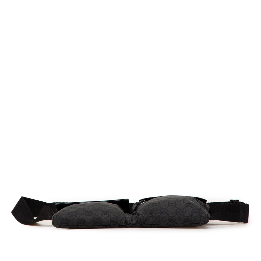 Gucci GG Canvas Double Pocket Belt Bag - 3