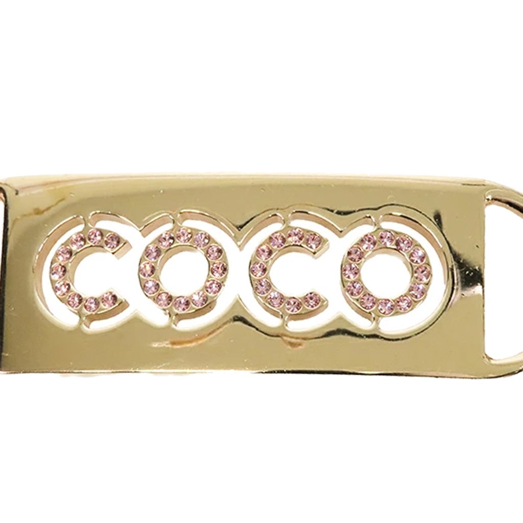 Chanel Gold Plated Coco Rhinestones Chain Belt - 2