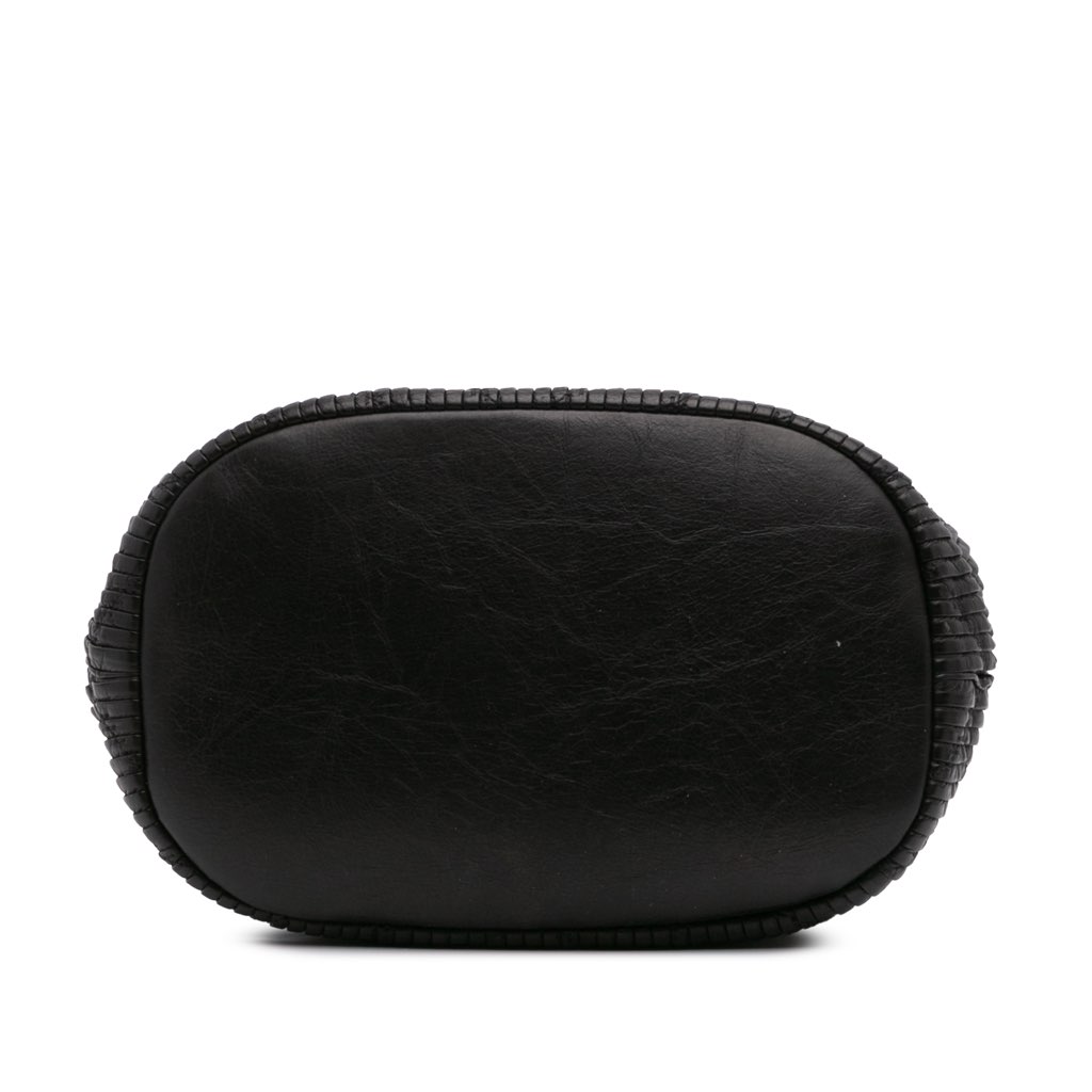 Chanel Medium Crumpled Calfskin Coco Pleats Drawstring Bucket Bag - 3