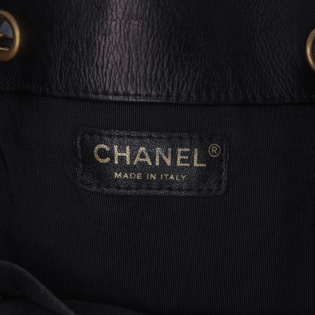 Chanel Medium Crumpled Calfskin Coco Pleats Drawstring Bucket Bag - 5