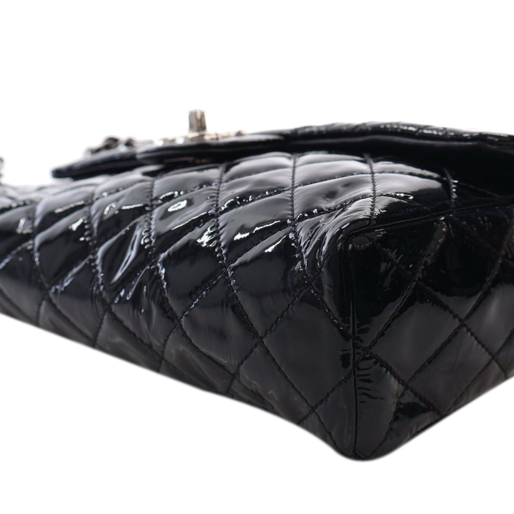 Chanel Medium Quilted Patent Upside Down Flap - Image 11