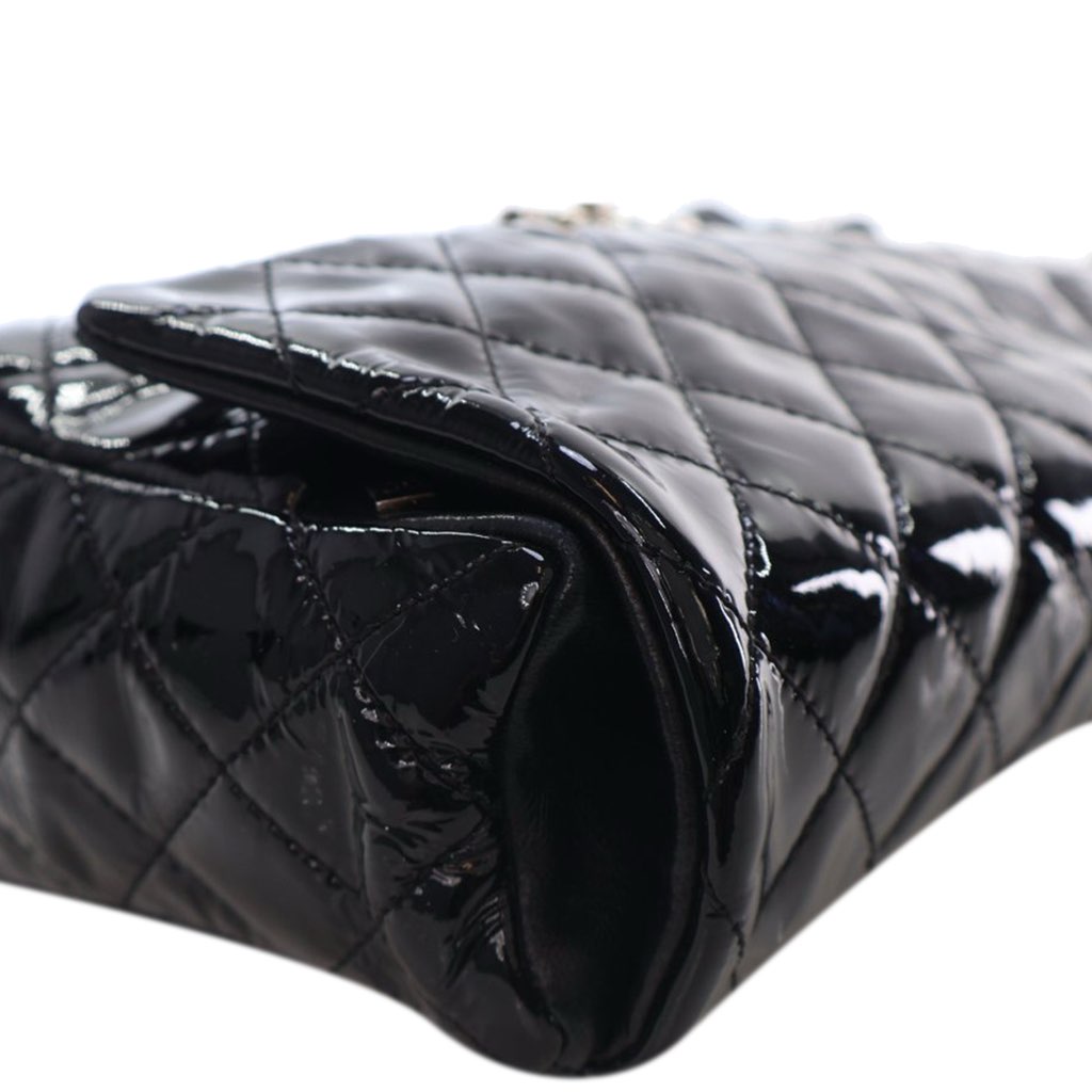 Chanel Medium Quilted Patent Upside Down Flap - Image 12