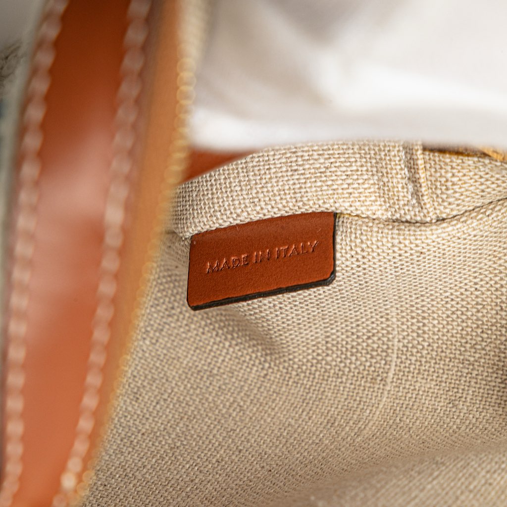 Celine Canvas Plein Soleil Round Purse on Strap - Detail 2