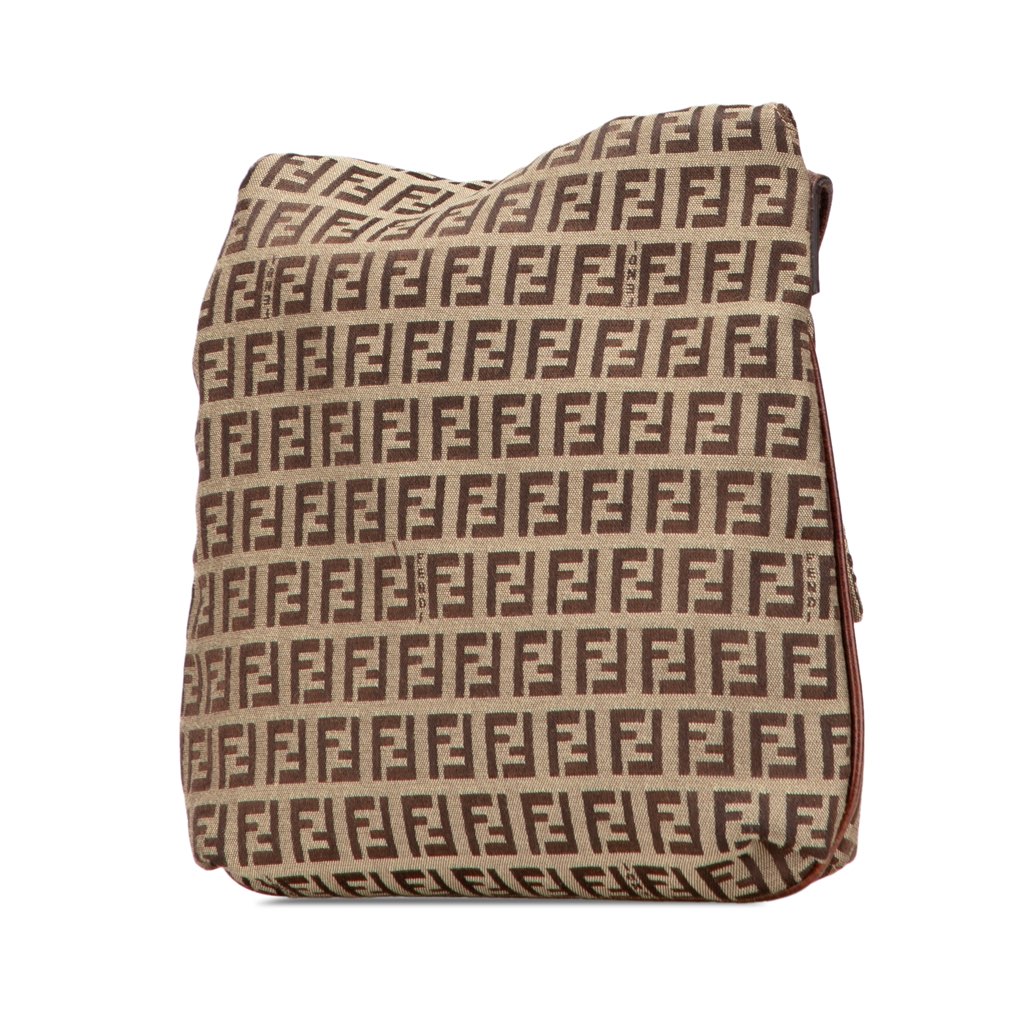 Fendi Zucchino Canvas Crossbody - Back view