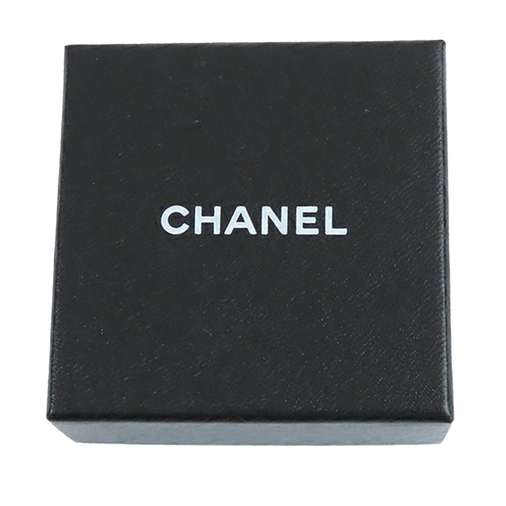 Chanel Gold Plated CC Round Crystal and Faux Pearl Push Back Earrings - 5