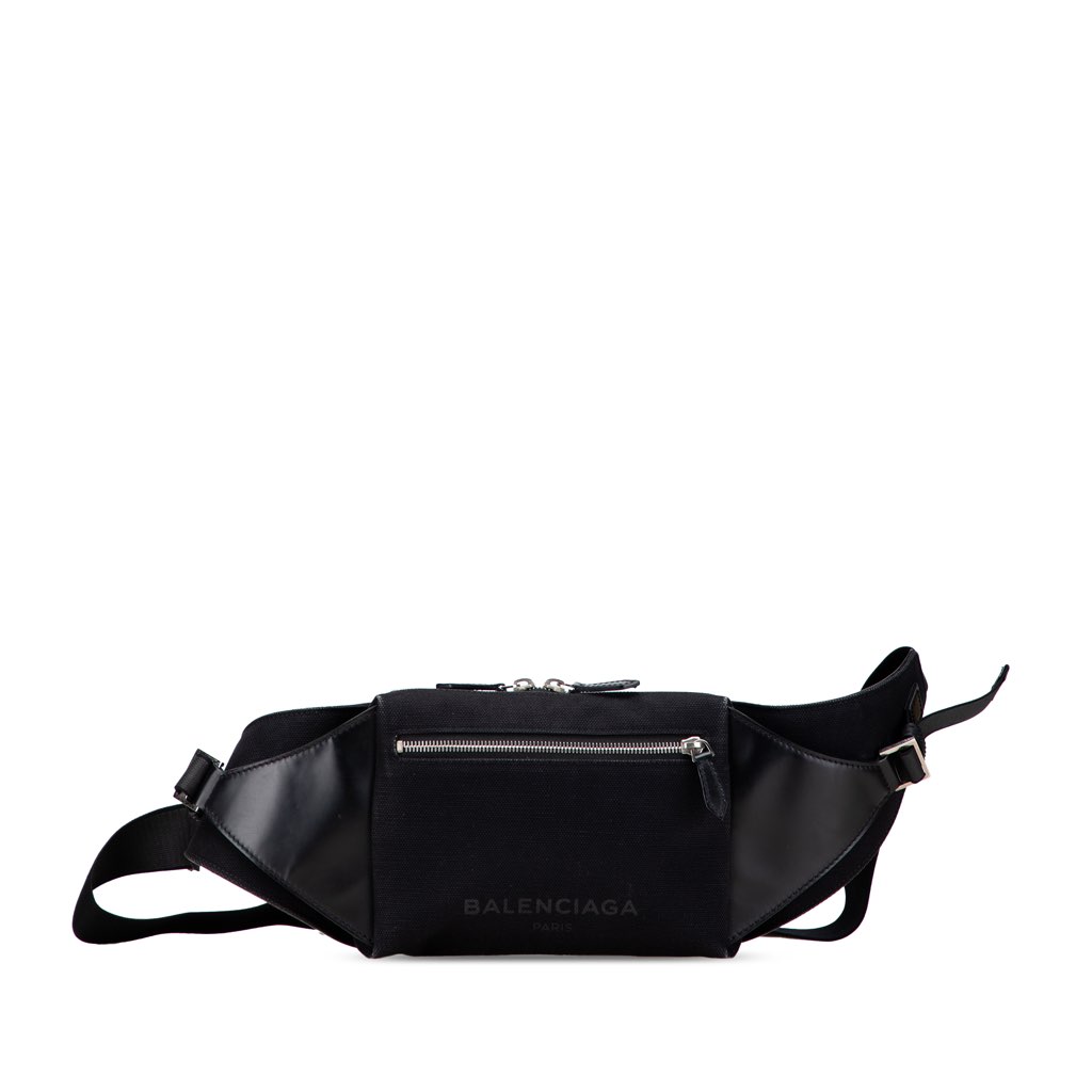 Balenciaga Canvas and Leather Neo Lift Belt Bag