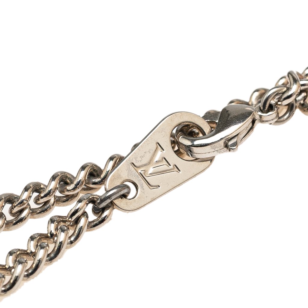 Louis Vuitton Monogram Eclipse Plate Necklace - 4