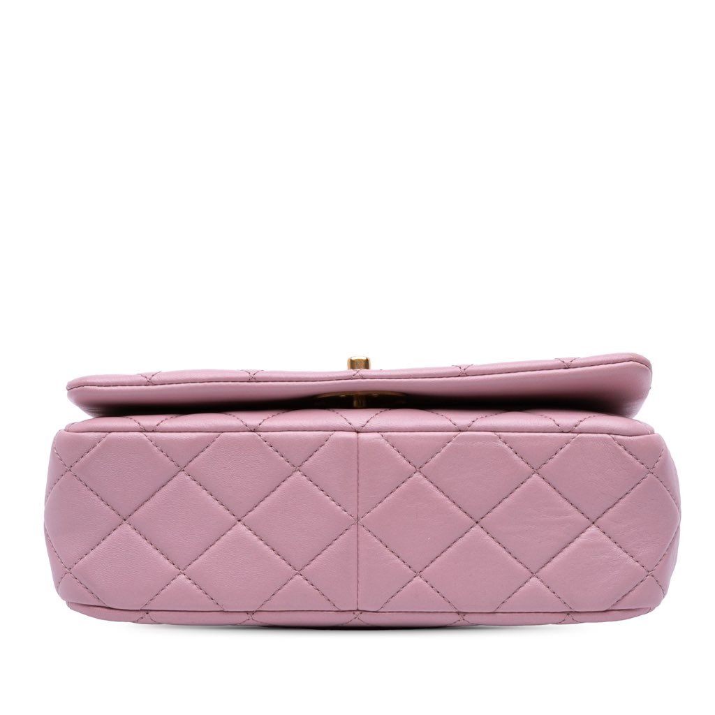 Chanel Quilted Lambskin Braided CC Single Flap - Image 6