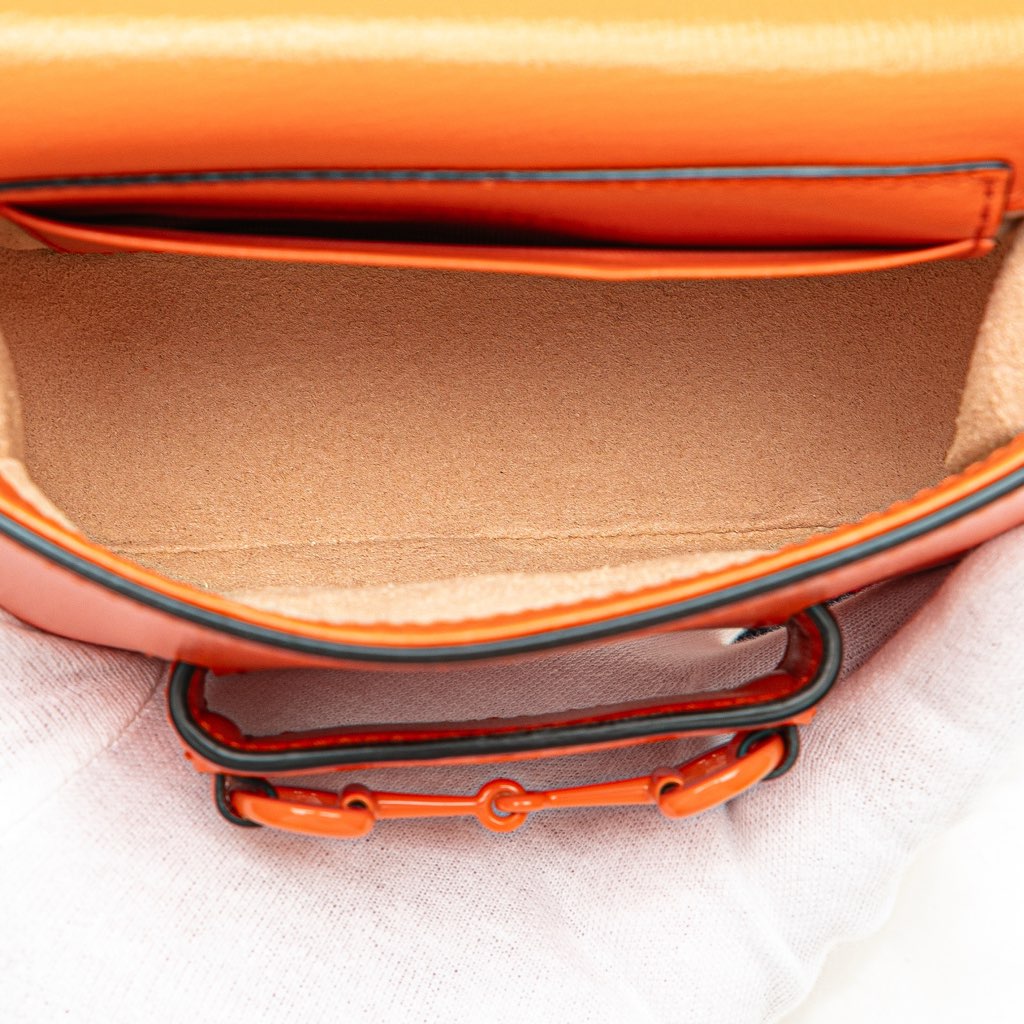 Gucci Mini Leather Horsebit 1955 Web Satchel - 4