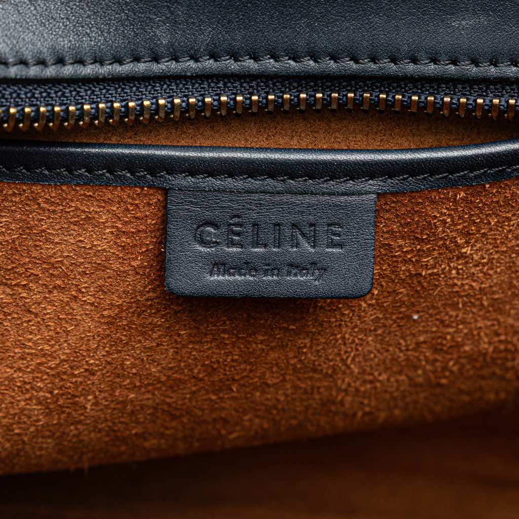Celine Nano Tricolor Leather Luggage Tote - Side view