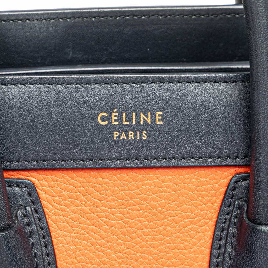 Celine Nano Tricolor Leather Luggage Tote - Detail 2