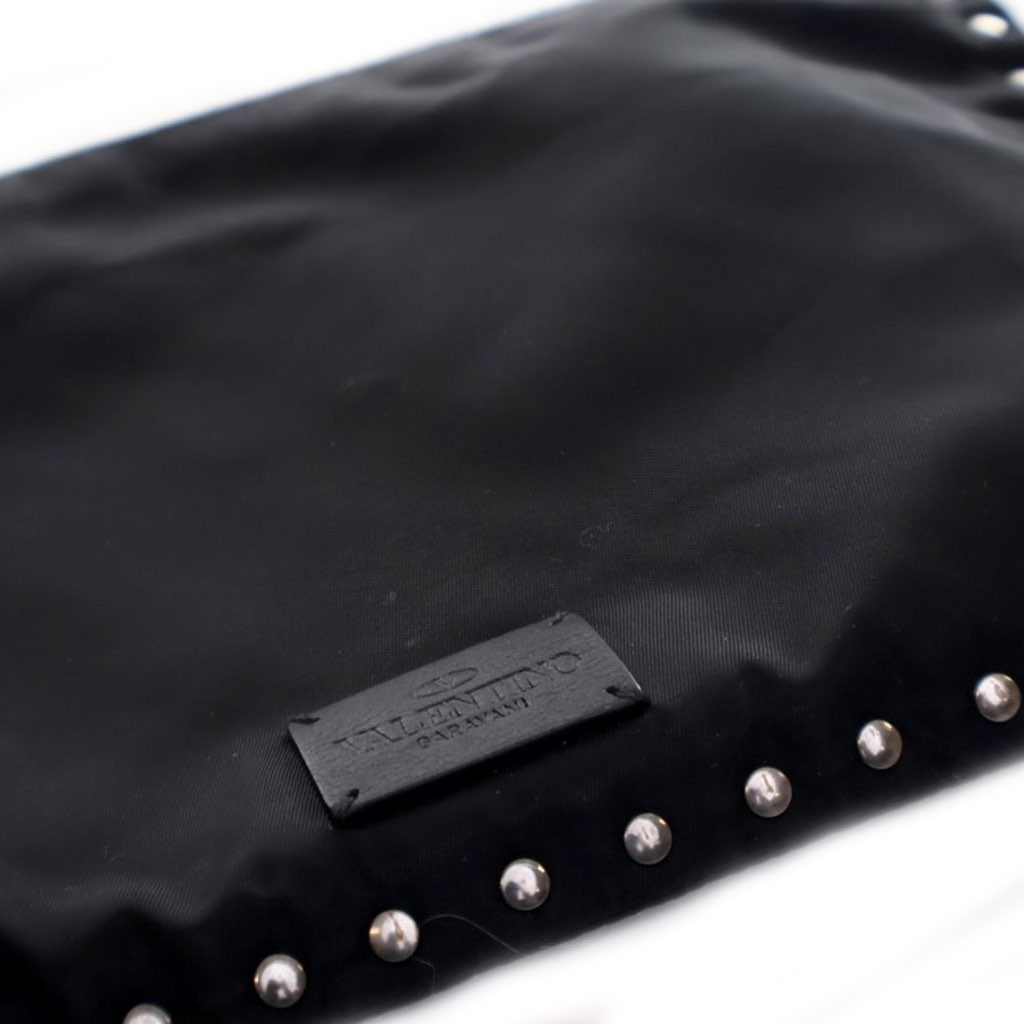 Valentino Nylon Rockstud Zip Pouch - Side view