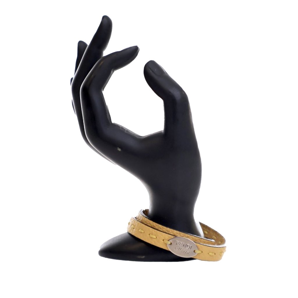 Fendi Leather Selleria Double Wrap Bracelet - 4