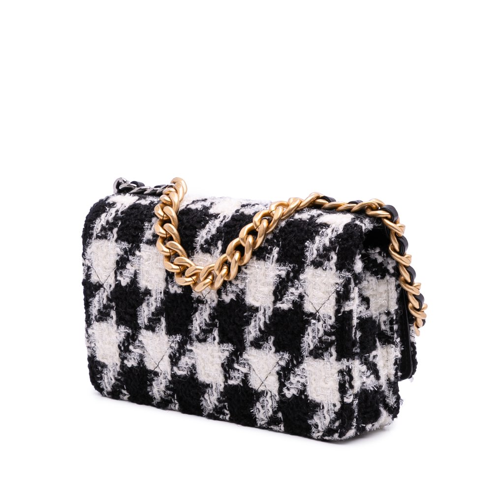 Chanel Houndstooth Tweed 19 Wallet On Chain - 2