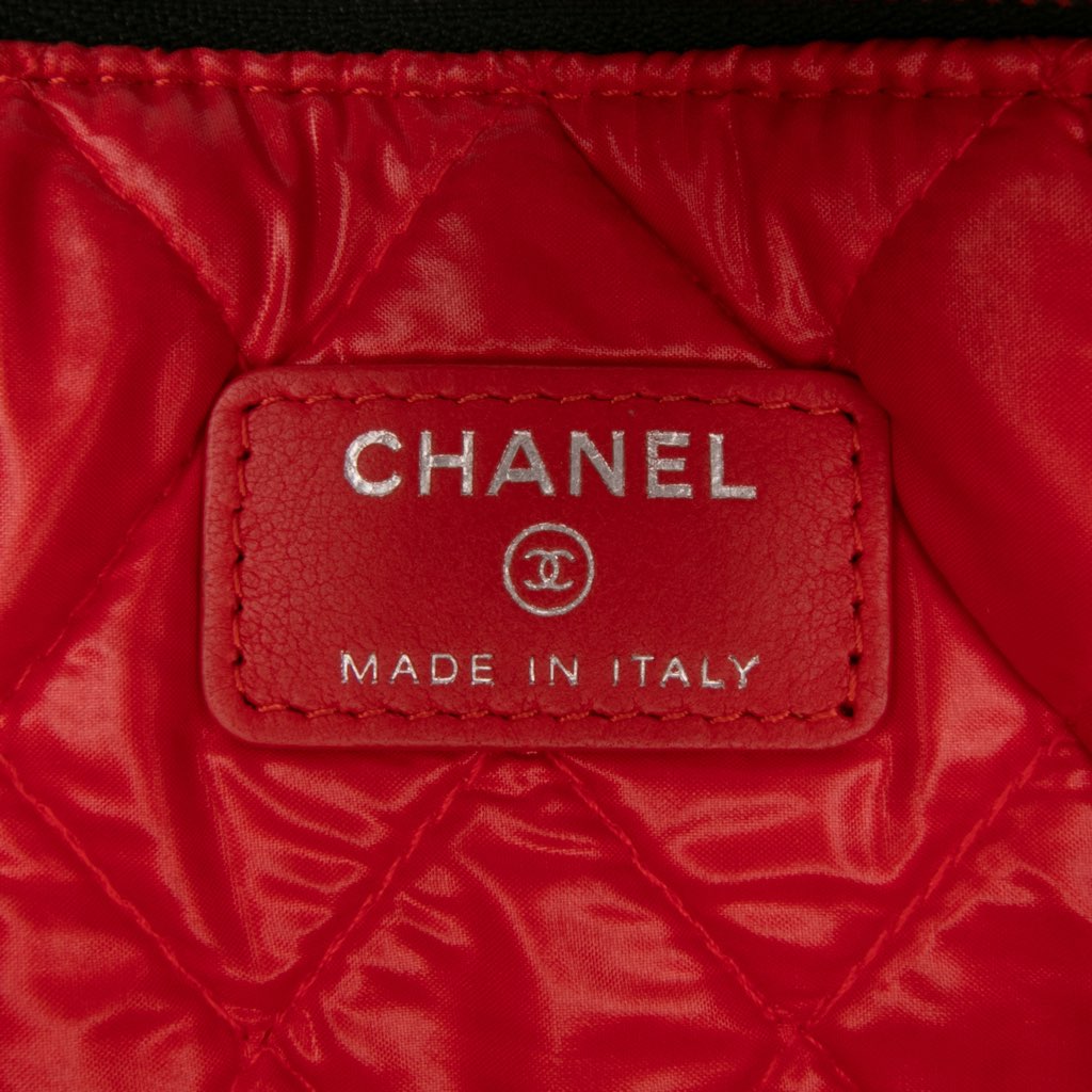 Chanel Medium Quilted Lambskin Data Center O Case Clutch - Side view