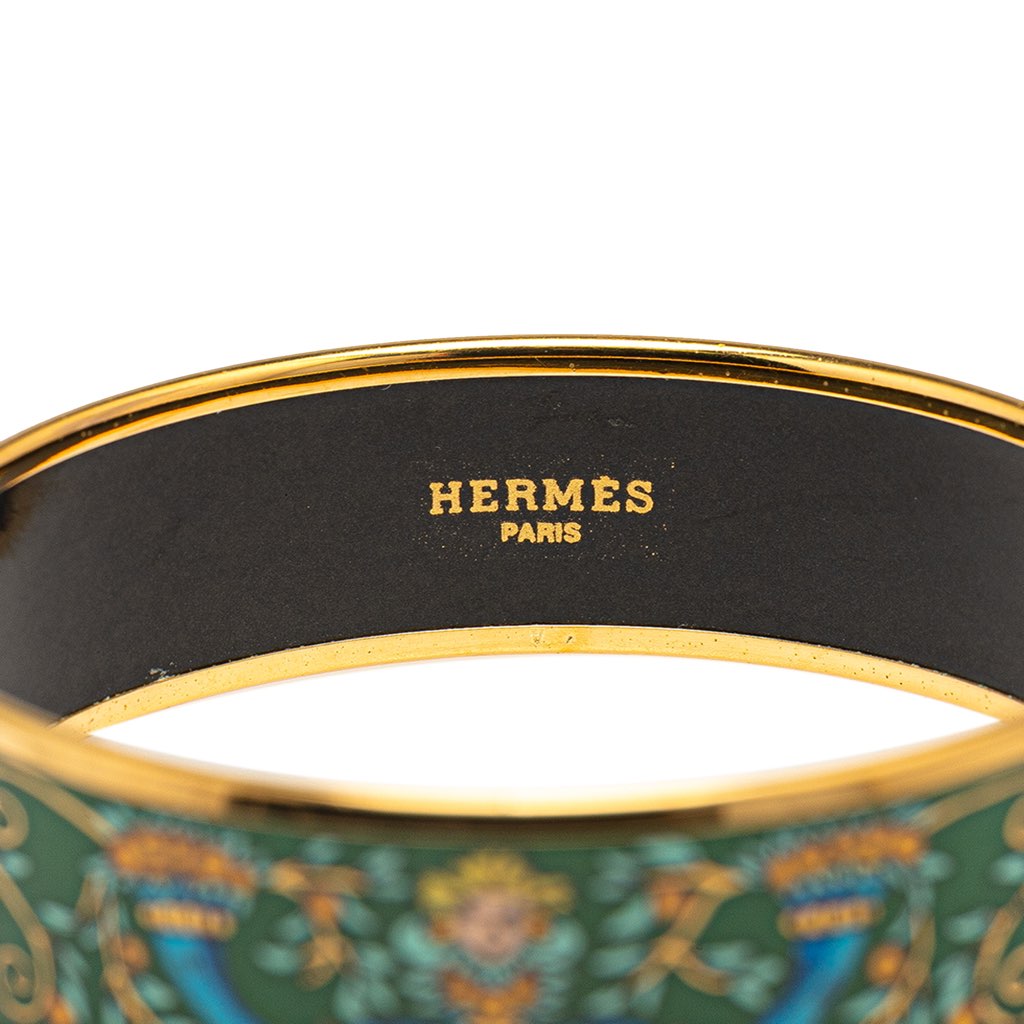 Hermès Wide Enamel Astres et Soleils Bangle 65 - 4