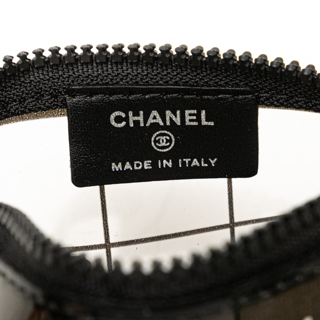 Chanel Vinyl Coco Window Cosmetic Pouch - Detail 1