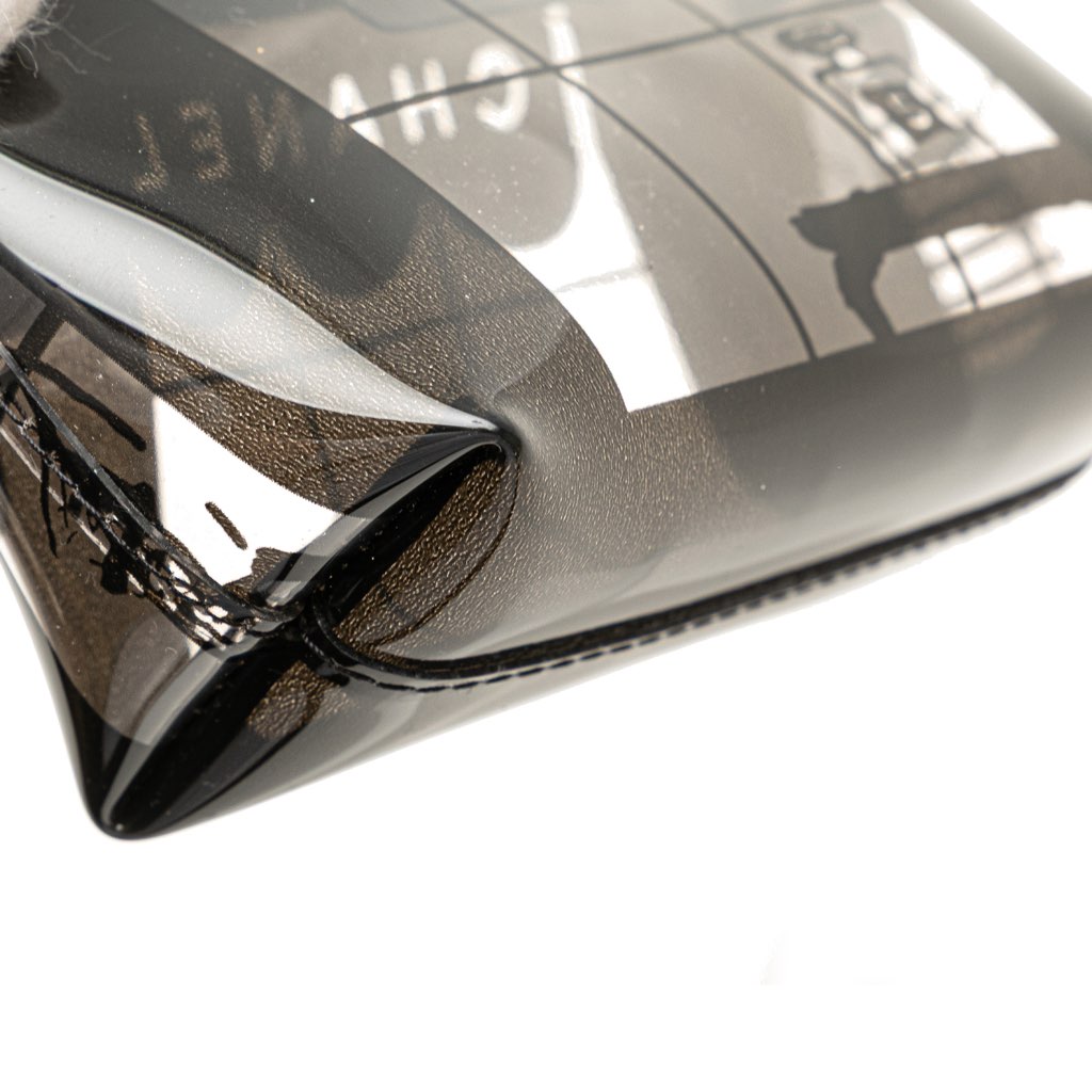 Chanel Vinyl Coco Window Cosmetic Pouch - Image 11