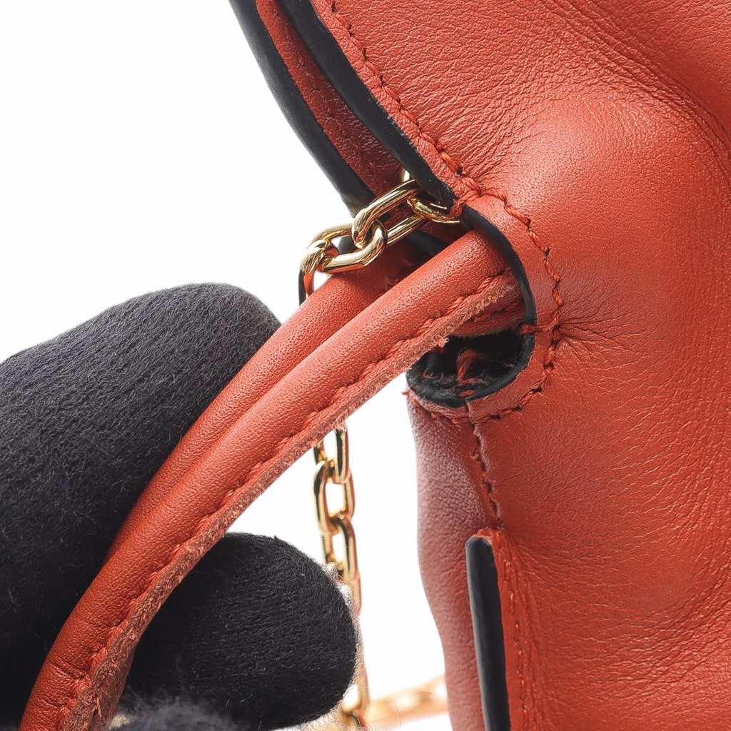Loewe Nano Leather Flamenco Knot Chain Crossbody - Image 11