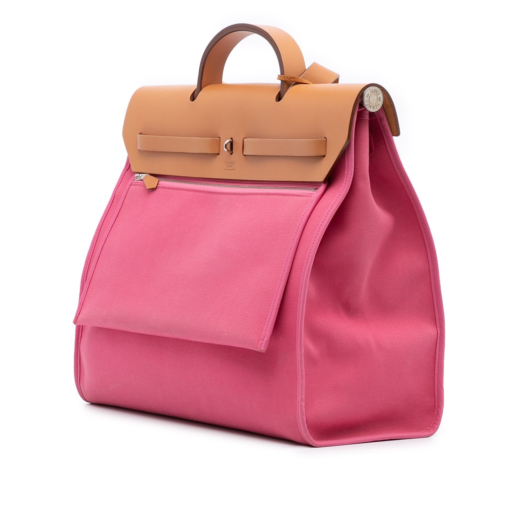 Hermès Toile Herbag Zip 39 - Back view