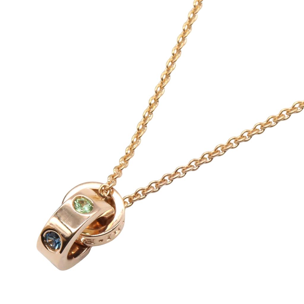 Bvlgari 18K Rose Gold Sapphire and Tsavorite Roman Sorbets Necklace - 5