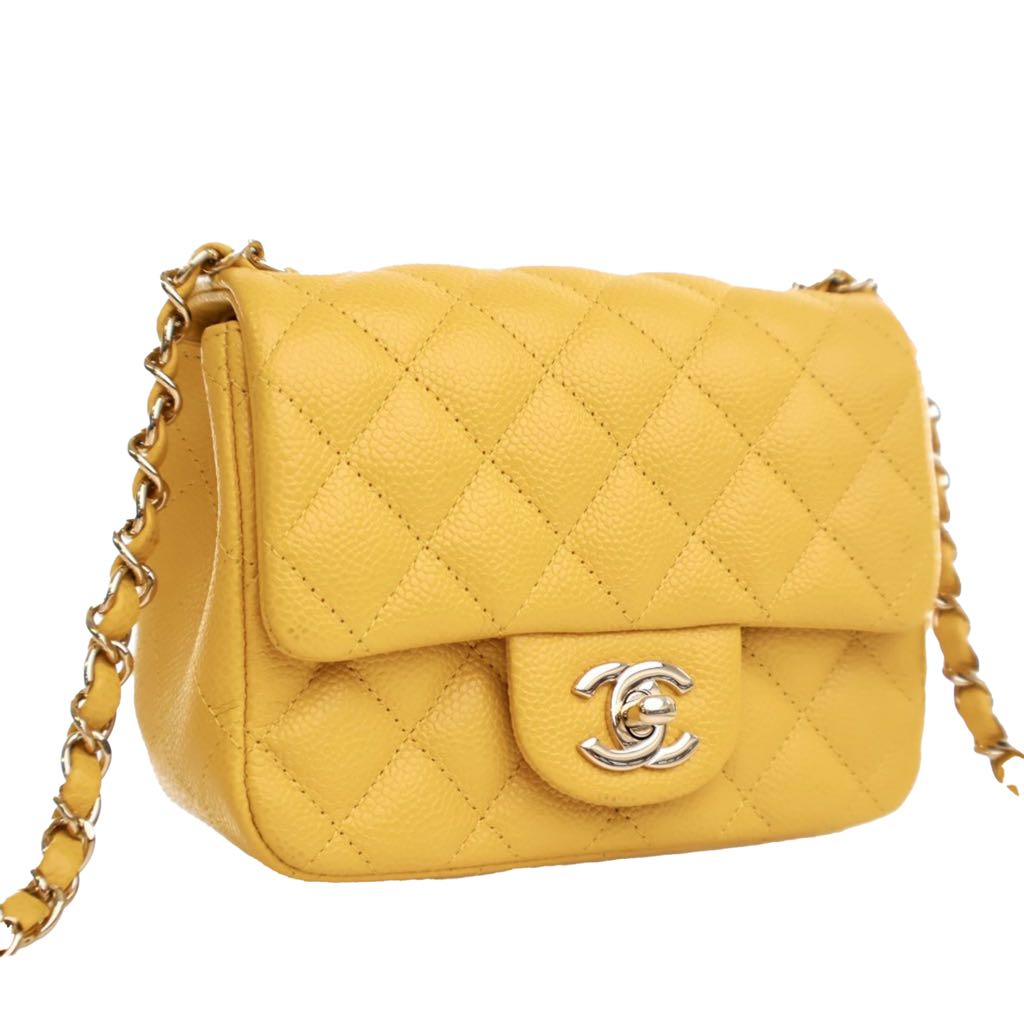 Chanel Mini Square Classic Caviar Single Flap - 2